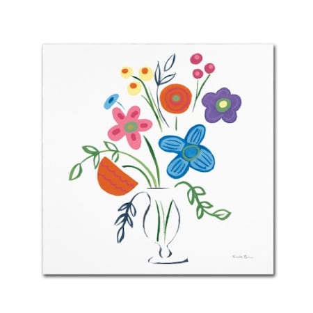 Farida Zaman 'Floral Medley IV' Canvas Art,14x14